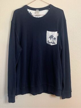 Jack & Jones JORMIRAGE Navy Palm Pocket Sweatshirt XL